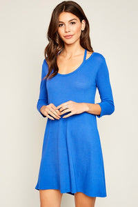 TILLY BLUE A LINE DRESS
