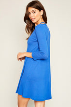 Load image into Gallery viewer, TILLY BLUE A LINE DRESS