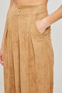 AMY TAN PLEATED CULOTTE PANT