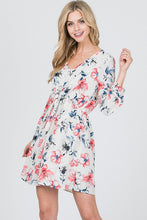 Load image into Gallery viewer, JANA FLORAL PRINT IVORY DRESS