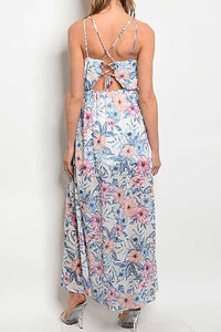 BRAELYN OFF WHITE FLORAL MAXI DRESS