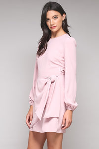JANE BLUSH LIKE A ROSE TIE DRESS