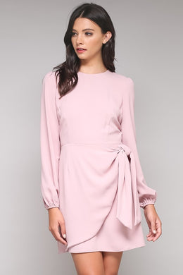 JANE BLUSH LIKE A ROSE TIE DRESS