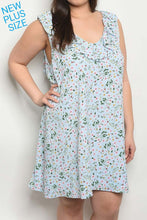 Load image into Gallery viewer, ROSA FLORAL LIGHT BLUE DRESS