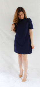 OLIVIA SHIFT ON TO ME NAVY BLUE DRESS